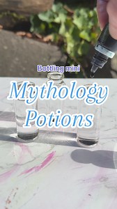 Making some of my mini Greek Mythology decorative potion bottles! #potion #potions #potionbottle #mythology #greekmythology #bookshelfdecor #fantasy #art #fantasyart #diy #aphrodite #zeus #artemis #athena #poseidon | Forbidden Forest Apothecary
