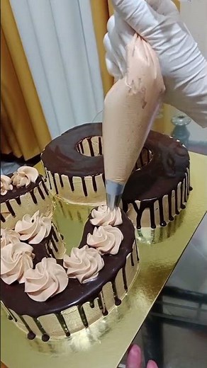 number cake decorating ideas cake tutorial for beginners #cake #baking #shortvideo