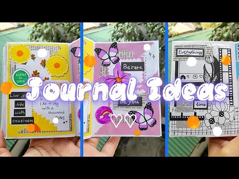 5 Easy Journal Ideas With homemade supplies _ Journal with me