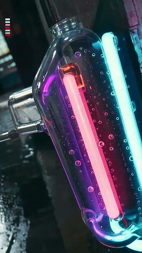 Neon Light Flicker ASMR 💡⚡ Relaxing Buzzing Sounds | Shorts #tranquilai #shorts #satisfying