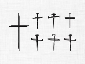 Cross Bundle Embroidery Design, Cross Embroidery Design, Christian Nail Cross Machine Embroidery, Cross, Faith, Church, 7 Sizes Download - Etsy