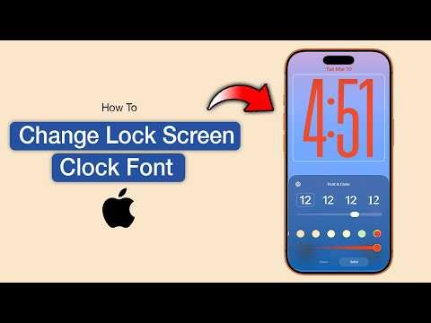 How To Change Lock Screen Clock Font On iPhone - Step by Step