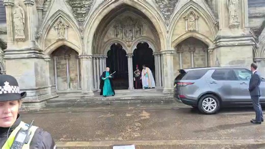 Princess Anne leaves Salisbury Cathedral after attending a service | Salisbury Journal