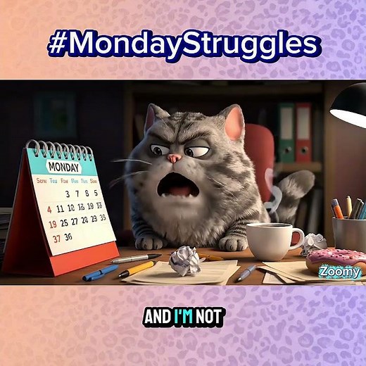 Grumpy Cat on Monday Mornings | Funny Adult Animal Shorts | Relatable Work Humor #mondaystruggles