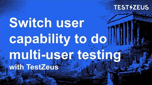 Switch user capability to do multi-user testing with TestZeus | ⚡️Robin Gupta