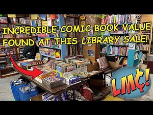 The Amount of Comic Book Value I Found at this Library Sale was INSANE!