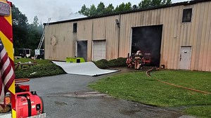 Flames spark at Georgia gun store