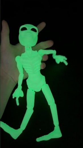3D printed Impolite aliens glow in the dark # 3D Printing Tip # Glow in the dark