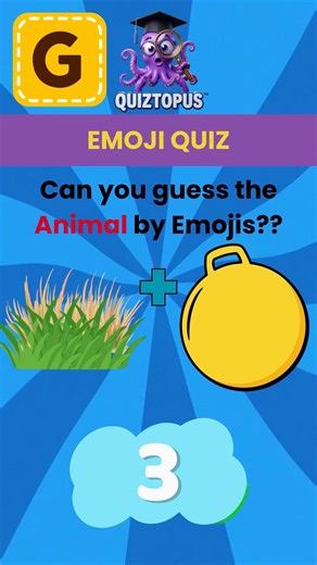 🐢 Emoji Series A to Z for Animals - Letter G - I | Guess the Animal by Emojis? #emojichallenge