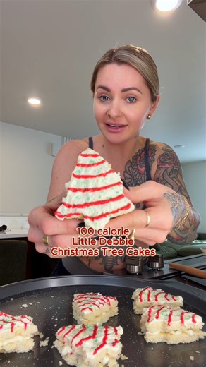 100 cal Little Debbie Christmas tree cakes FTW 🔥 MY COOKBOOK IS OUT NOW! Link in bio for purchase! www.Trainwithshay.com/cookbook 🎉🎉🎉 If you’re ready to get in the best shape of your life, check out my online fitness/nutrition coaching! www.Trainwithshay.com/programs 💪❤️ | Train with Shay