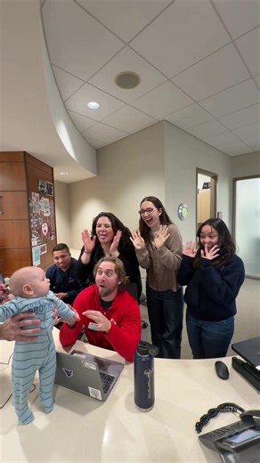 We love when future students come visit campus, even if they’re still a few years away from applying. It’s never too early to start dreaming! ✨ #baby #babyyoda #officelife