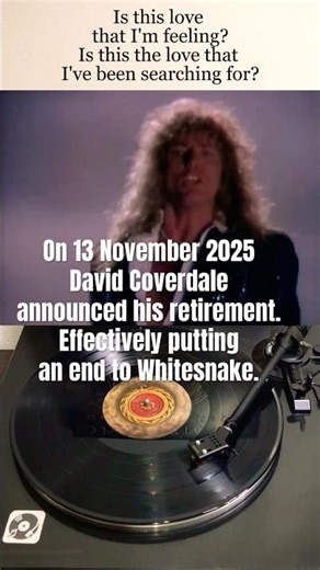 🐍 Whitesnake (1978-2025) - Is This Love (1987; 2022 Remix) #hardrock #vinyl