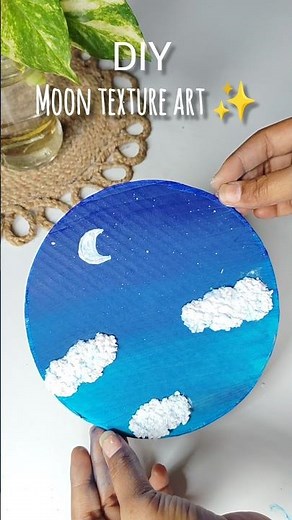 DIY Textured Wall Art 🖌️ | Easy Room Decor Idea #Shortsdiy