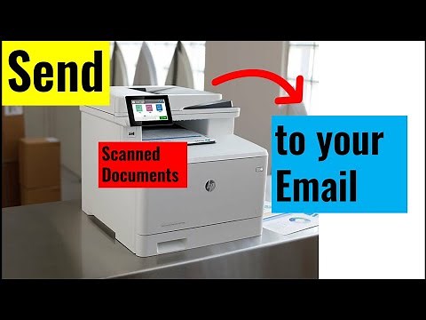 Send Scan to email HP Color LaserJet MFP M477