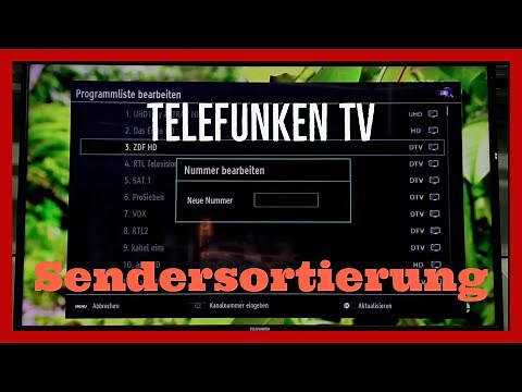 Telefunken TV Sender Sortieren Tutorial