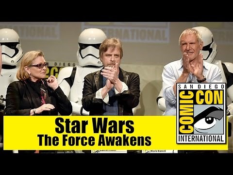 Star Wars The Force Awakens | Comic Con 2015 Full Panel ( Harrison Ford, Carrie Fisher, Mark Hamill)