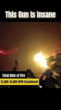 Four Miniguns Firing at Once #shorts #military