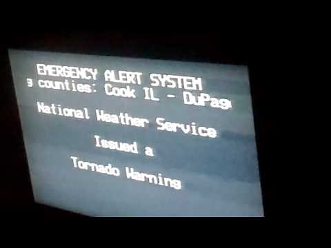 Emergency Alert System: Chicago Tornado Warning 6-21-11 (Late Upload)