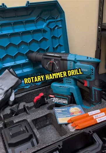 DAGMARA 20V MAX SDS-PluS Cordless Rotary Hammer Drill 3 Application Modes Fastest Drilling For Concrete.. #hammerdrill #dagmara #rotary #powertools #tukangrumah