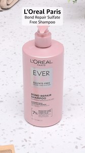 L'Oreal Paris Sulfate Free Bond Repair+ Shampoo, Hair Shampoo with Amino Acid Complex, Strengthens and Repairs Damaged or Color Treated Hair, EverPure, 23 Fl Oz, 2 Count (Packaging May Vary)