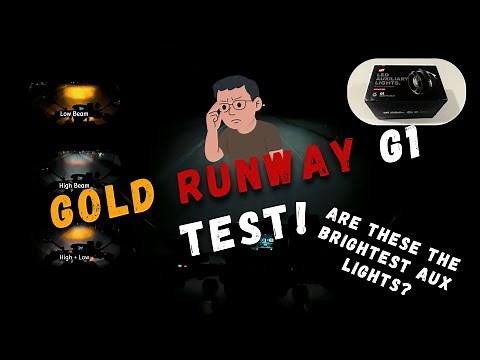 MT-09 Auxiliary Lights: Gold Runway G1 (17600 Lumens) Unboxing and Night Test Ride