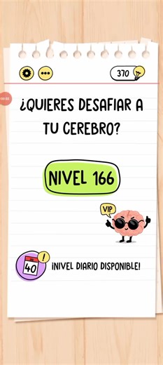 Cómo superar el nivel 166 en Brain Test
