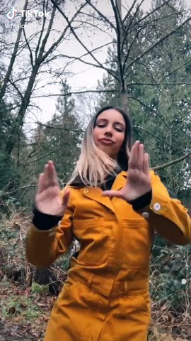 Challenging TikTok Dance in the Forest
