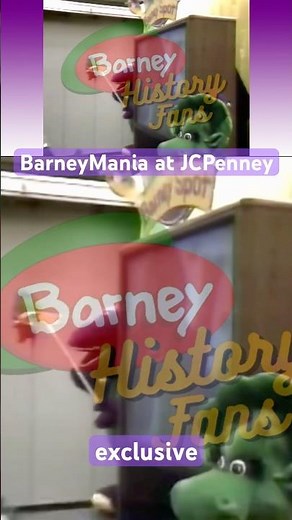 BarneyMania at JCPenney: History of the Barney Spot