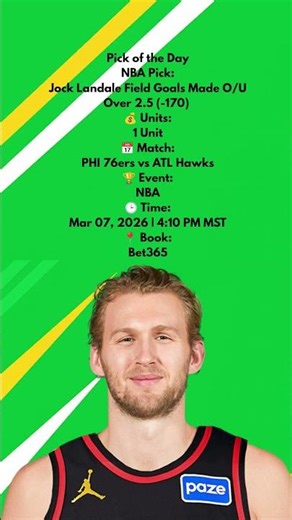 Jock Landale Scoring Line I’m Taking Tonight