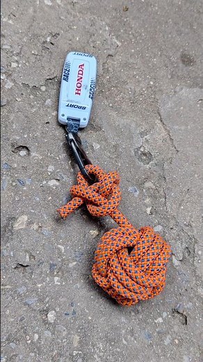 How to make Monkey's Fist Knot. #monkeyfistknot