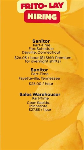 Frito-Lay is hiring right now 👀 #applynow #jobsearch #jobs