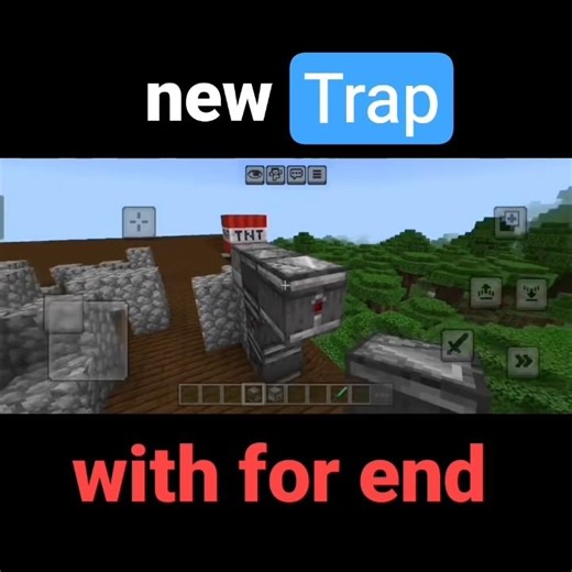 End Portal TNT TRAP! 😱 (New Minecraft Trick) #minecraft #gamingcommunity #creative #minecraftbuilds