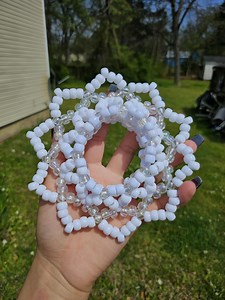 Snowflake Kandi Cuff - Etsy