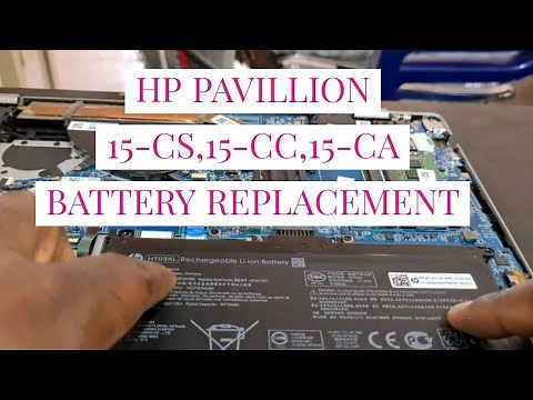 HP Pavilion 15-CS laptop BATTERY REPLACEMENT (1500 series 15 CC, 15 CA, 15 CS)
