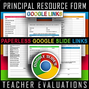 Teacher Evaluation Rubric Principals Administrators GOOGLE SLIDE LINKS