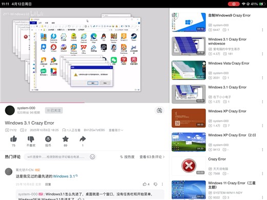 Windows 3.1 crazy error