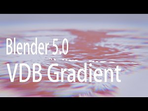 Blender 5.0 VDB gradient to make particle trail movement