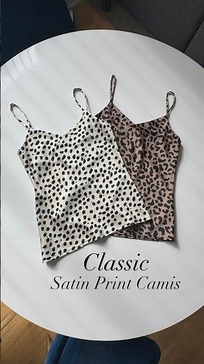 New Sewing Project | Classic Satin Cami Tops With Bold Animal Prints