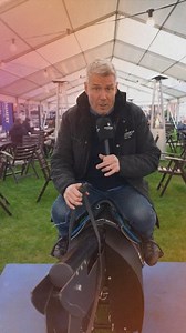 Boogie gives the equiciser a go! You can try it out tomorrow by visiting the Retraining of Racehorses stand on the Pommery Lawn 🐴 | Musselburgh Racecourse