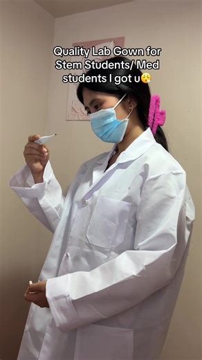 Quality Lab Gown #labgown #labgownforstudents #medstudent #stemeducation #fyp