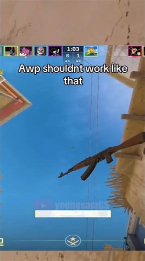 Thats Not How AWP Works😭 #cs2 #counterstrike2 #cs2clips