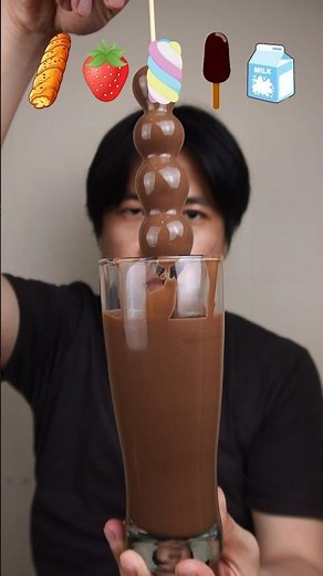 EATING RANDOM FOOD WITH CHOCOLATE #asmr #mukbang