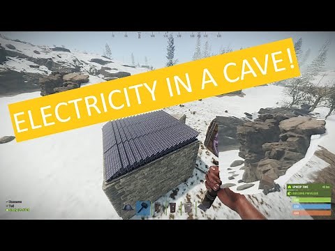 ELECTRIFY Your Cave WITHOUT Generators - Rust Base Design