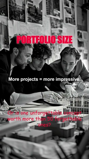Mind Flips in Architecture #14: Portfolio Size #architecture #design