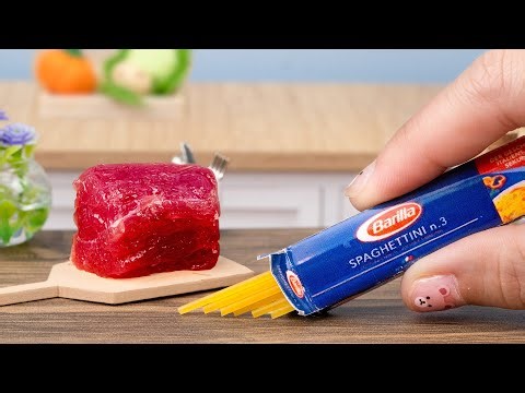 Delicious Miniature Spaghetti Meatball 🥩 Best Of Miniature Cooking Food Recipe