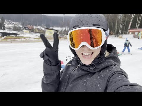 Ski VLOG I First time Skiing Experience! I Liberec, Jested Ski Resort, Czechia