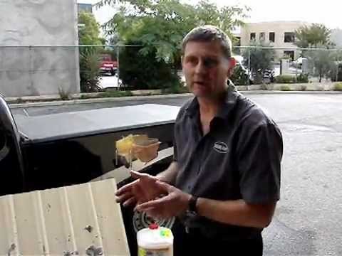 How to remove Concrete residue/splatter from Colorbond sheeting