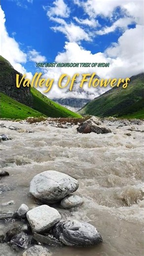 Valley Of Flowers #waterfall #travel #valleyofflower #utarakhand #reels #valley#nature#viral#short