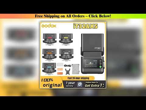Godox iT32 iFlash Camera Flash TTL HSS Rotating Head on Camera Flash Light X5 C/S/N/F/O Wireless
