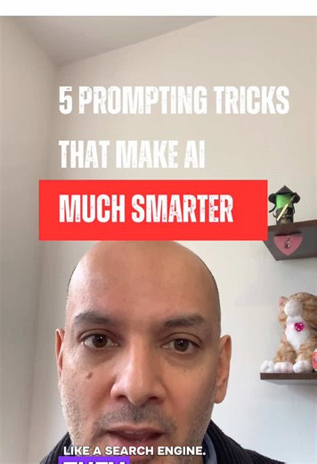 5 Prompting Tricks That Make AI Much Smarter AI models are incredibly powerful, but they rely on clear instructions. Small changes in how you write prompts can dramatically change the output. From few-shot prompting to reverse brainstorming, these five techniques help unlock much more useful responses from AI. #PromptEngineering #AIlearning #ArtificialIntelligence #AItools #TechTips